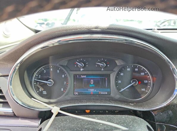 KL4CJESB1KB700813 2019 BUICK ENCORE Черный Вид щитка приборов
