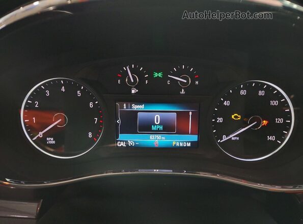 KL4CJESB1KB794742 2019 BUICK ENCORE Maroon Vista del cuadro de instrumentos
