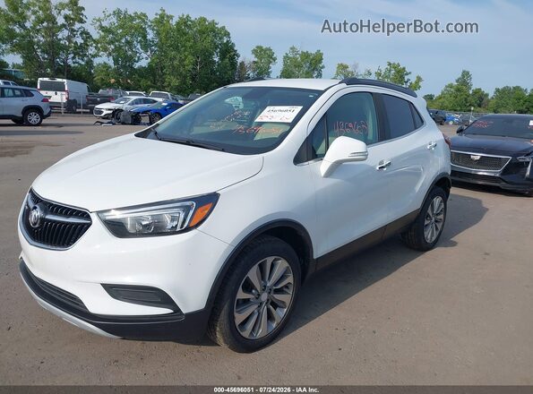 KL4CJESB1KB948107 2019 BUICK ENCORE Белый Передняя левая четверть