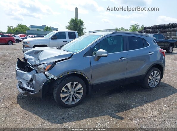 KL4CJESB2KB795589 2019 BUICK ENCORE Gray წინა მარცხენა ხედი სამი მეოთხედიდან