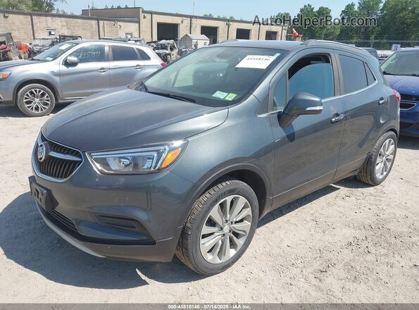 KL4CJESB3JB642539 2018 BUICK ENCORE Dark Blue Առջևի ձախ երեք քառորդ տեսարան
