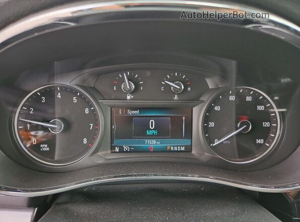 KL4CJESB3KB822508 2019 BUICK ENCORE White Вид щитка приладів