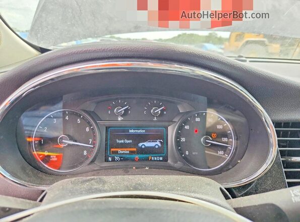 KL4CJESB4JB577796 2018 BUICK ENCORE Black Widok zestawu wskaźników