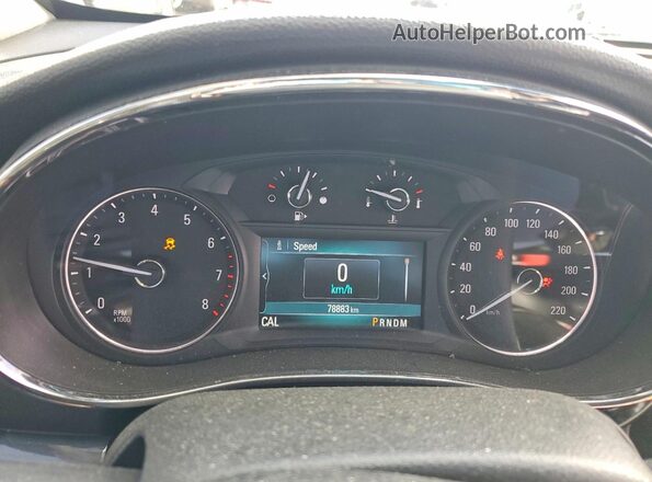 KL4CJESB4JB686873 2018 BUICK ENCORE Silver Вид щитка приладів
