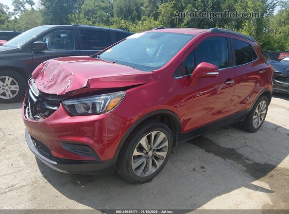 KL4CJESB5KB711135 2019 BUICK ENCORE Red წინა მარცხენა ხედი სამი მეოთხედიდან