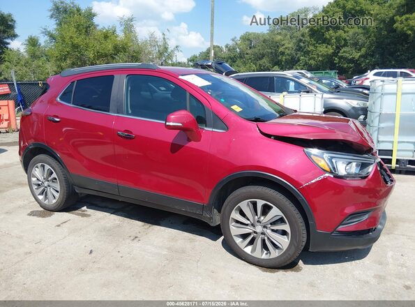 KL4CJESB5KB711135 2019 BUICK ENCORE Red უკანა სალონის ხედი