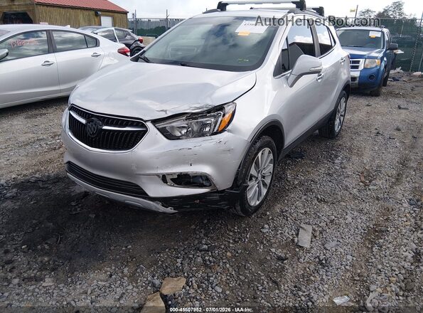KL4CJESB7JB723012 2018 BUICK ENCORE Silver Front view