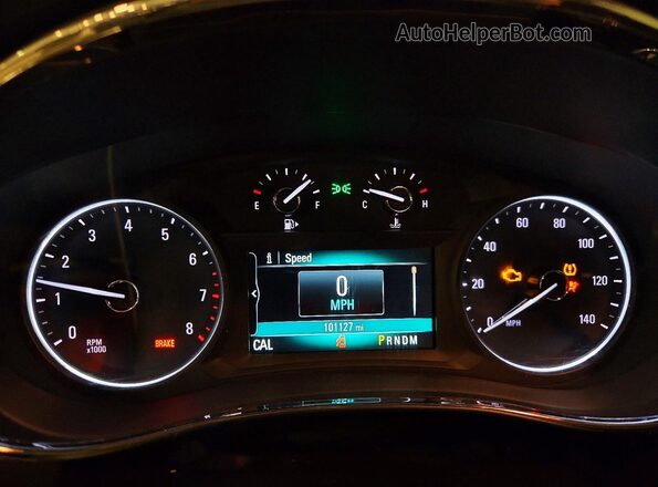 KL4CJESB8JB707613 2018 BUICK ENCORE Gray Instrument cluster view