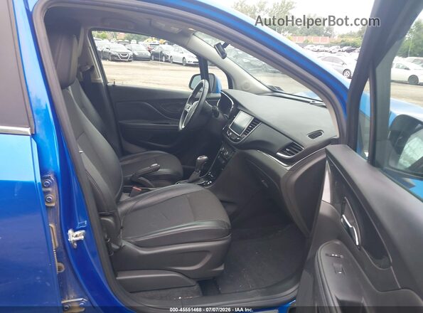 KL4CJFSB0JB640267 2018 BUICK ENCORE Blue Widok wnętrza z przodu