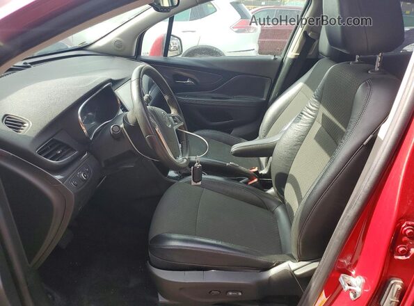 KL4CJFSB2HB079144 2017 BUICK ENCORE Maroon წინა სალონის ხედი
