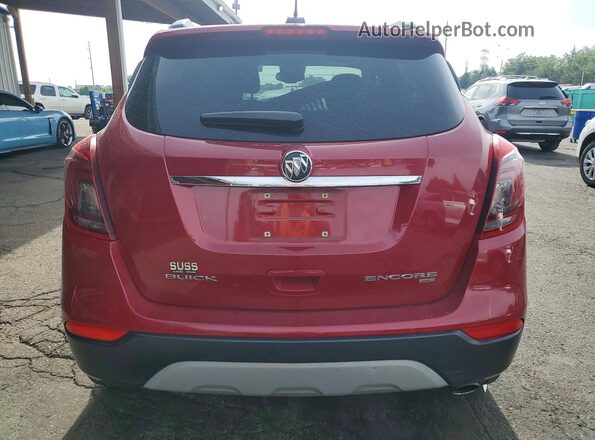 KL4CJFSB2HB079144 2017 BUICK ENCORE Maroon უკანა ხედი