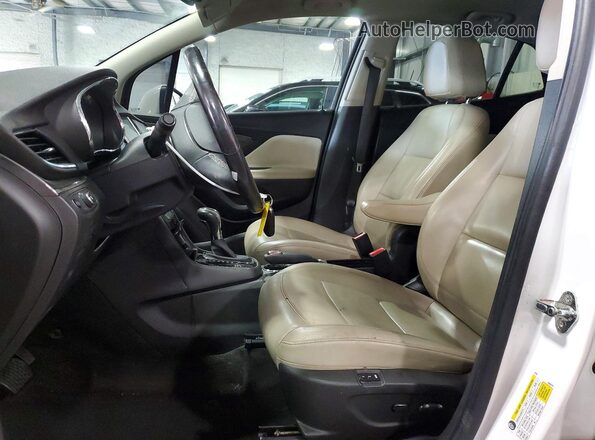 KL4CJGSB0HB108906 2017 BUICK ENCORE White წინა სალონის ხედი