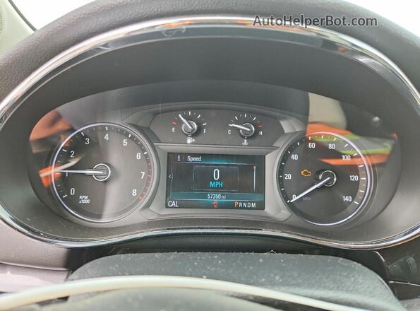 KL4CJGSB2HB222499 2017 BUICK ENCORE Silver ხელსაწყოთა პანელის ხედი