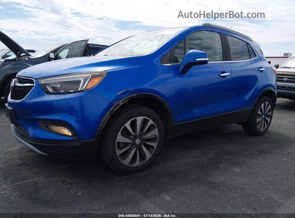 KL4CJGSB2JB534490 2018 BUICK ENCORE Blue Front left