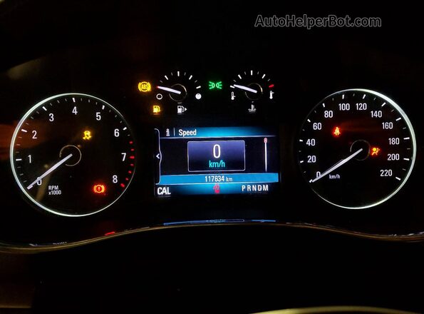 KL4CJGSB3KB930249 2019 BUICK ENCORE Red Սարքավորումների վահանակի տեսք