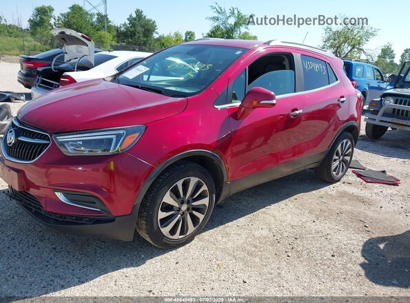 KL4CJGSB4HB115731 2017 BUICK ENCORE Red Առջևի ձախ երեք քառորդ տեսարան