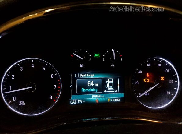 KL4CJGSB8JB642306 2018 BUICK ENCORE Blue Instrument cluster view