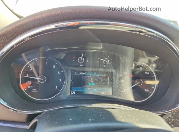 KL4CJGSM3KB746480 2019 BUICK ENCORE White Instrument cluster view