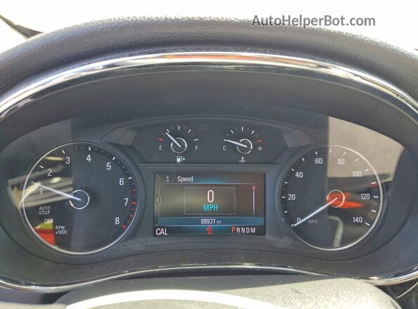 KL4CJGSM8KB875413 2019 BUICK ENCORE Red Սարքավորումների վահանակի տեսք
