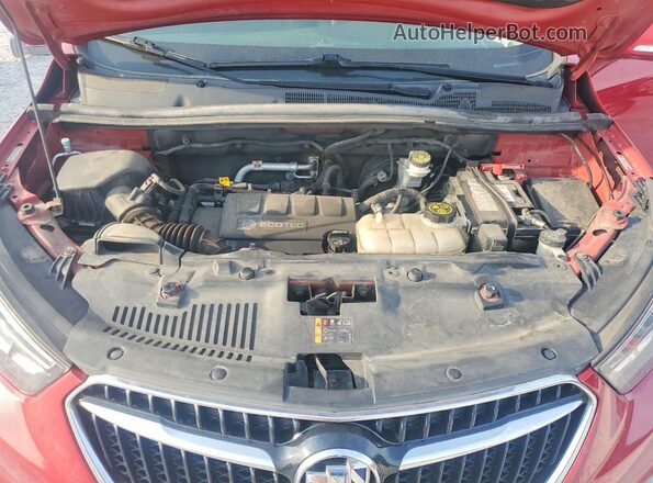 KL4CJHSB9HB016148 2017 BUICK ENCORE Burgundy ძრავის განყოფილების ხედი