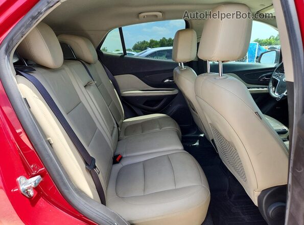 KL4CJHSMXHB212438 2017 BUICK ENCORE Red Rear seats view