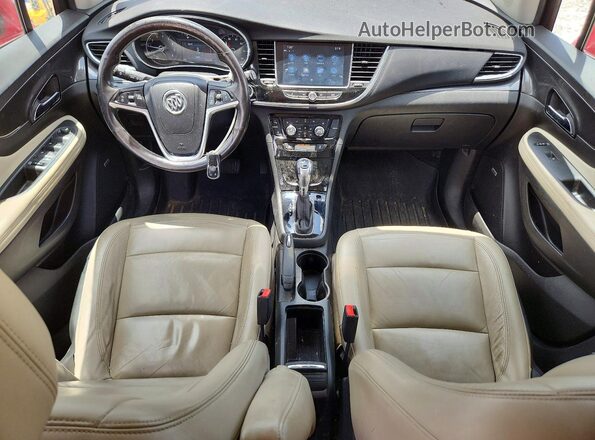 KL4CJHSMXHB212438 2017 BUICK ENCORE Red Dashboard view