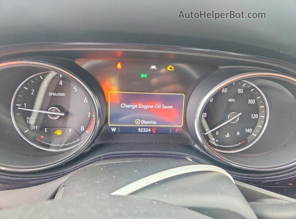 KL4MMBS20NB148171 2022 BUICK ENCORE Orange Vista del cuadro de instrumentos
