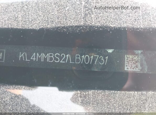 KL4MMBS21LB101731 2020 BUICK ENCORE White Вид підкапотного простору