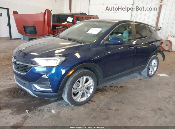 KL4MMBS25PB127464 2023 BUICK ENCORE Blue წინა მარცხენა ხედი სამი მეოთხედიდან