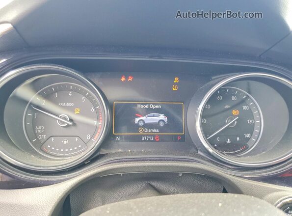 KL4MMBS26PB034999 2023 BUICK ENCORE Burgundy ხელსაწყოთა პანელის ხედი