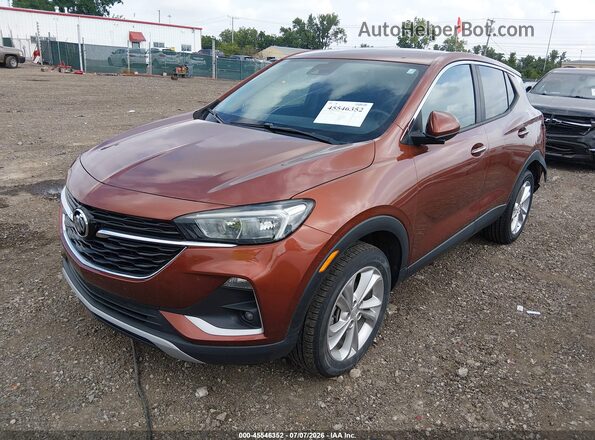 KL4MMCSL2LB094819 2020 BUICK ENCORE Orange Առջևի ձախ երեք քառորդ տեսարան