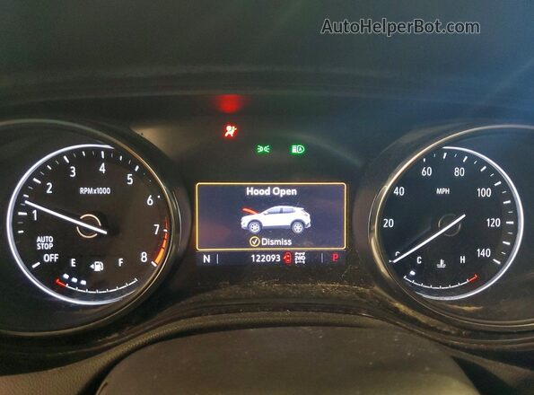 KL4MMCSL5NB035010 2022 BUICK ENCORE Blue ხელსაწყოთა პანელის ხედი