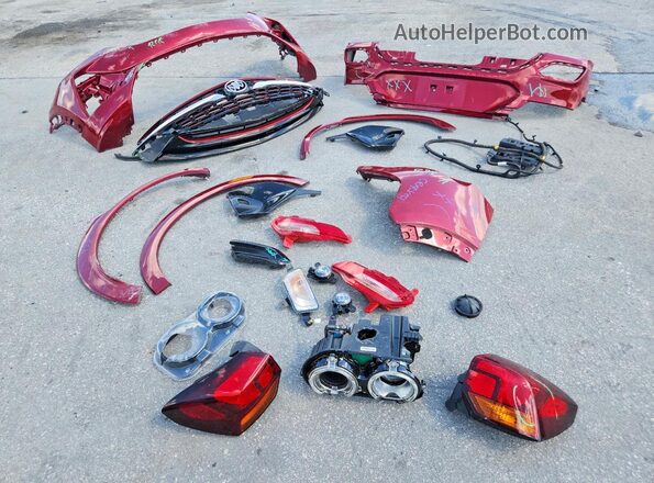 KL4MMDS20MB069514 2021 BUICK ENCORE Red Vista de la etiqueta del VIN