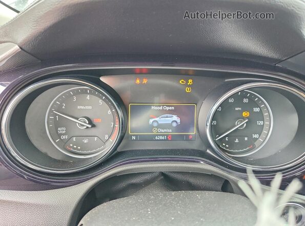 KL4MMDS20MB084059 2021 BUICK ENCORE White Widok zestawu wskaźników