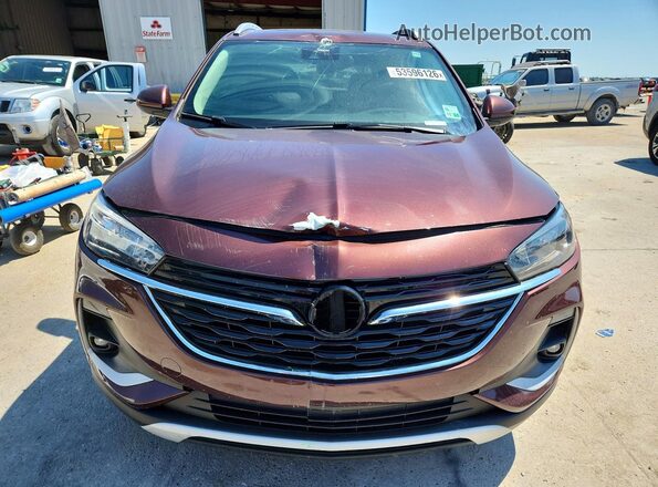 KL4MMDS21NB135036 2022 BUICK ENCORE Maroon წინა ხედი