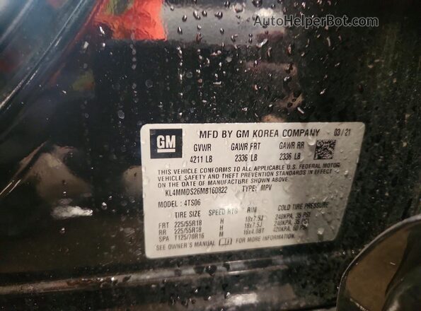 KL4MMDS26MB160822 2021 BUICK ENCORE Black Widok wnętrza 360 stopni
