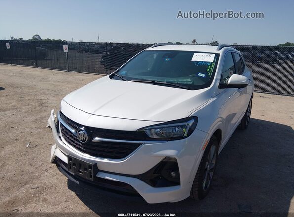 KL4MMDS27LB077933 2020 BUICK ENCORE White Vista tres cuartos delantera izquierda