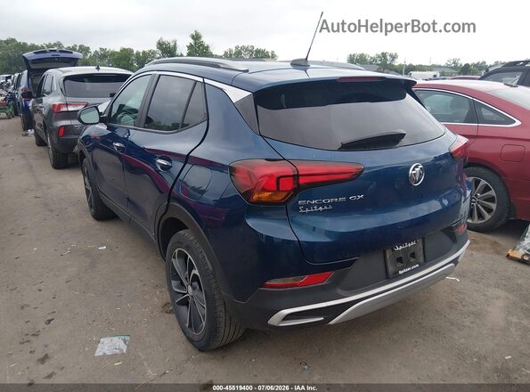 KL4MMDS28MB087422 2021 BUICK ENCORE Blue Trasero izquierdo