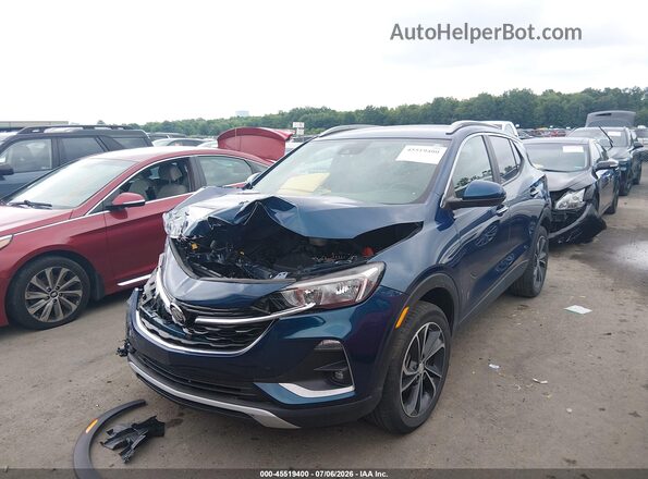 KL4MMDS28MB087422 2021 BUICK ENCORE Blue Vista tres cuartos delantera izquierda