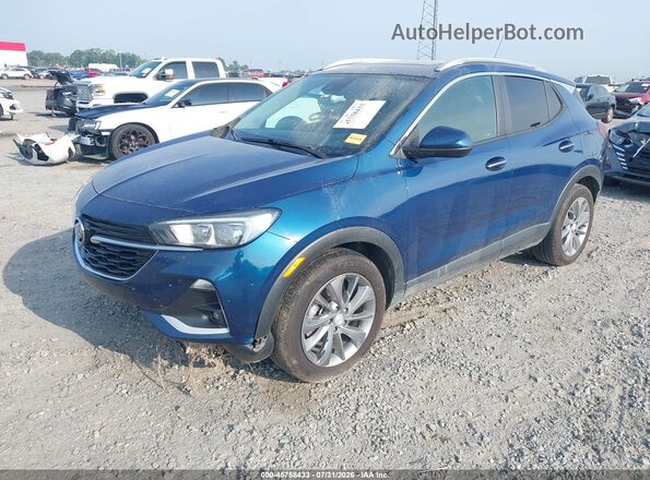 KL4MMDS29MB061086 2021 BUICK ENCORE Blue წინა მარცხენა ხედი სამი მეოთხედიდან