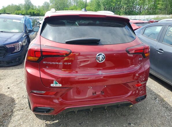 KL4MMDSL2LB103122 2020 BUICK ENCORE Red უკანა ხედი