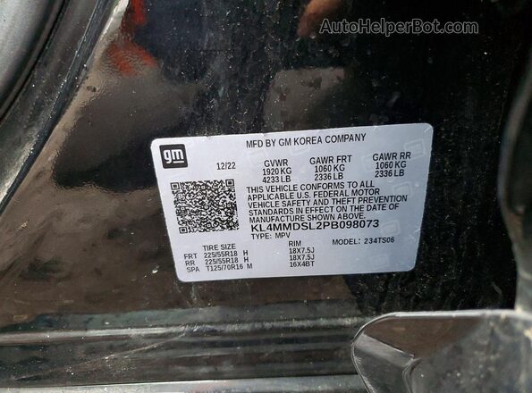 KL4MMDSL2PB098073 2023 BUICK ENCORE Black Engine compartment view
