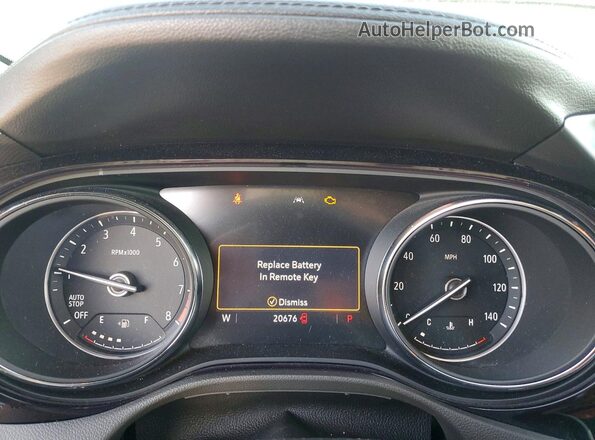 KL4MMDSL8LB084835 2020 BUICK ENCORE Gray Widok zestawu wskaźników