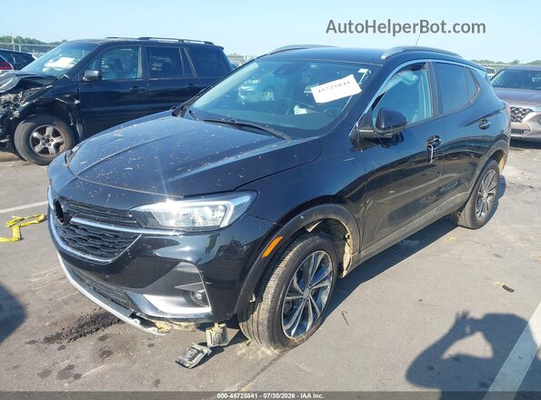 KL4MMDSL8NB069626 2022 BUICK ENCORE Black წინა მარცხენა ხედი სამი მეოთხედიდან