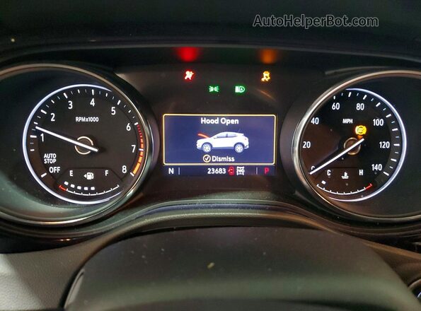 KL4MMESL2PB147391 2023 BUICK ENCORE Burgundy Вид щитка приладів