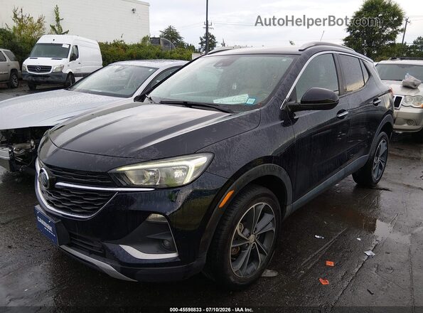 KL4MMESL3MB125069 2021 BUICK ENCORE Black Առջևի ձախ երեք քառորդ տեսարան