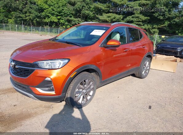 KL4MMESL3NB011588 2022 BUICK ENCORE Orange წინა მარცხენა ხედი სამი მეოთხედიდან