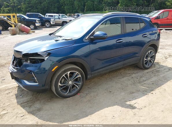 KL4MMESL7LB068048 2020 BUICK ENCORE Blue წინა მარცხენა ხედი სამი მეოთხედიდან
