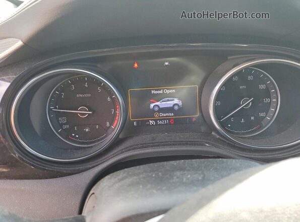 KL4MMFSL2NB036469 2022 BUICK ENCORE Gray Вид щитка приладів