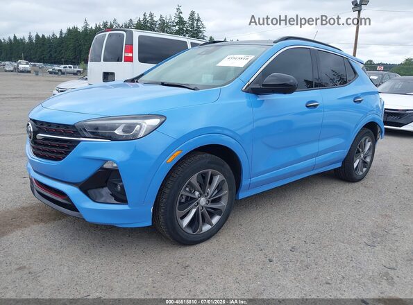 KL4MMGSL4MB176852 2021 BUICK ENCORE Blue Vista tres cuartos delantera izquierda
